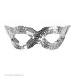 Eye mask silver with sequins