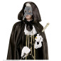 Venetian mask black and white with nose