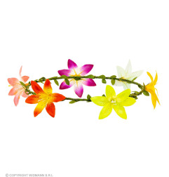 A wreath of hibiscus flowers