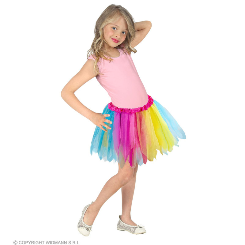 Tutu tilla svārki varavīksnes krāsās, 30 cm Tutu tilla svārki varavīksnes krāsās, 30 cm