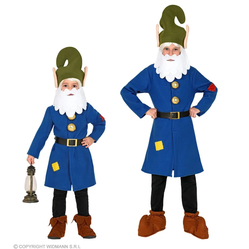 Dwarf costume blue, 104-140 cm ruka-kostims-zils-widmann-10627