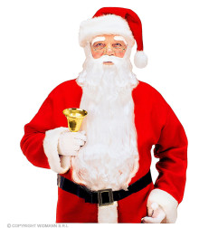 Santa Claus beard with mustache and eyebrows