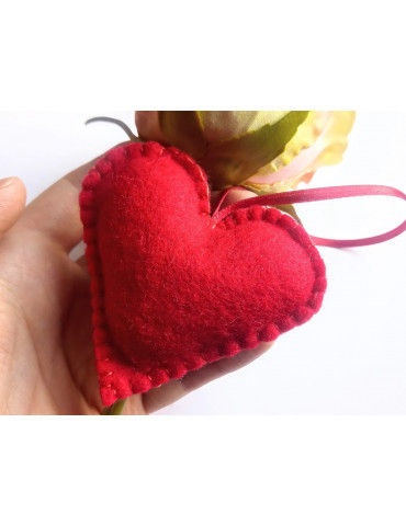 Red heart ornament