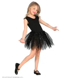 Tutu tilla svārki melni, 30 cm