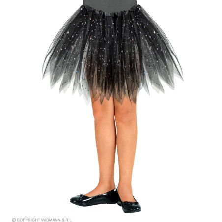 Tutu tulle skirt black, 30 cm