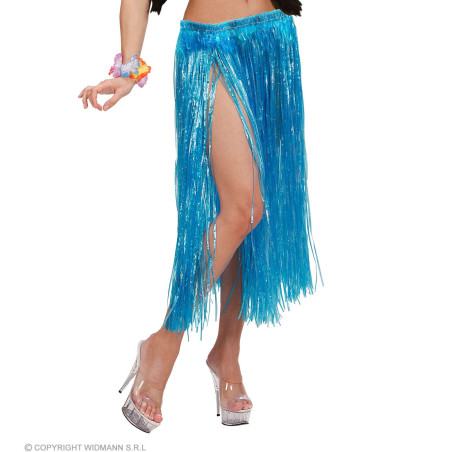 Hawaiian skirt blue, 75 cm
