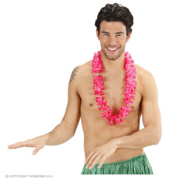 Hawaiian flower lei pink