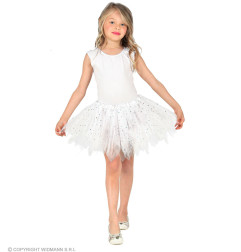 Tutu tilla svārki balti, 30 cm