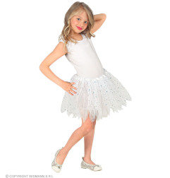 Tutu tilla svārki balti, 30 cm