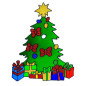 Window sticker Christmas, 30 cm