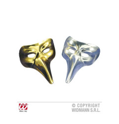 Venetian face mask silver / gold