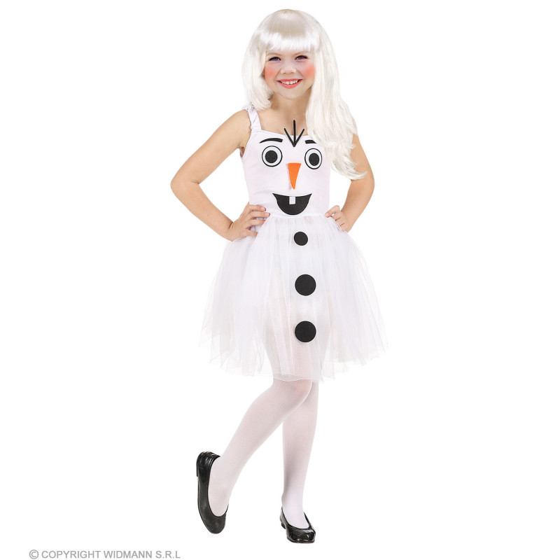 Snowman costume, 113/128 cm sniegavira-kostims-meitenei-widmann-96533