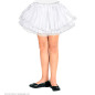 Satin Tutu Skirt for Girls, White