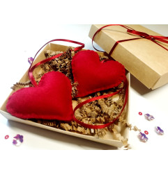 Heart in a red gift box