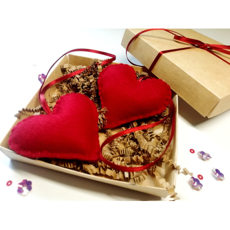 Heart in a red gift box