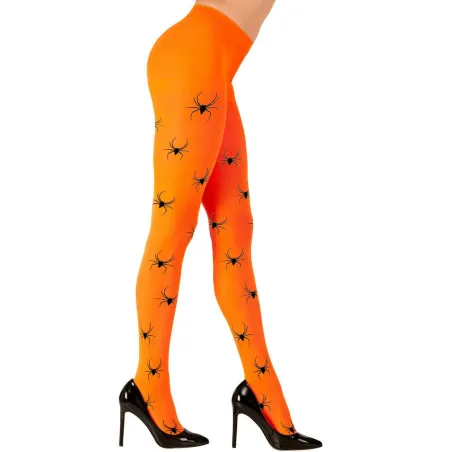 Tights for women 40 den orange with spiders